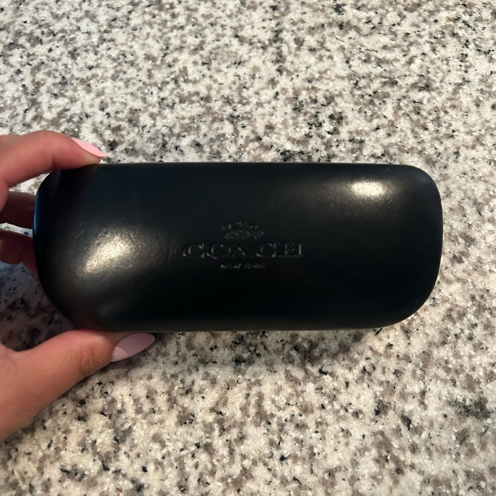 Pink a and black coach prescription glasses comes with case - Picture 3 of 5